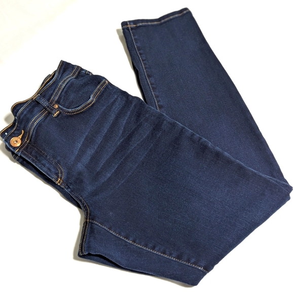 Classic INC Skinny Leg Regular Fit Women's Blue Jeans w/ Stretch - Picture 4 of 10